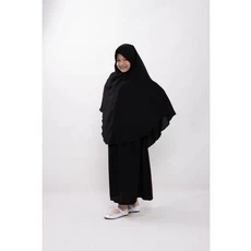 Gamis Anak Hitam Lebaran Tanggung