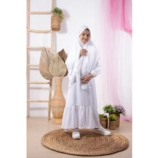 Gamis Levis Anak Perempuan Putih TPQ Terbaru