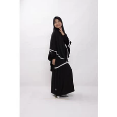 Gamis Susun Anak Hitam Murah Umur 12 Tahun