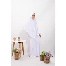 Jual Gamis Anak Perempuan Putih Syari Terbaru