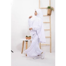 Gamis Anak Warna Hijau Botol Putih SMP Reseller