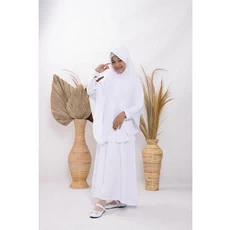 Gamis Anak Warna Navy Warna Putih Anak Tanggung