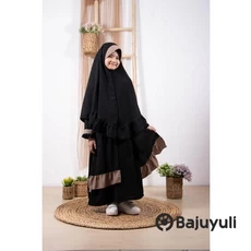 Baju Gamis Hitam Anak SMP Umur 8 Tahun