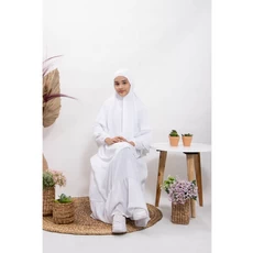 Gamis Monalisa Anak Putih TPA Umur 8 Tahun