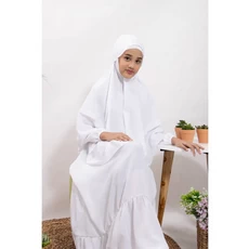 Gamis Susun Anak Putih Pesantren ABG