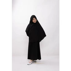 Gamis Ibu Dan Anak Rabbani Hitam TPQ Remaja