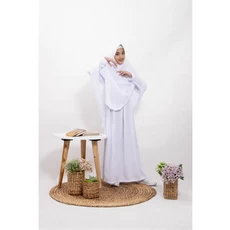 Gamis Anak Warna Navy Putih Ngaji Anak Tanggung