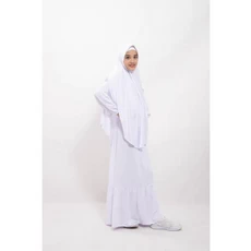 Jual Baju Muslim Anak Perempuan Lucu Putih SMP Ecer