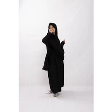 Gamis Anak Warna Hijau Botol Hitam Seragam Ecer