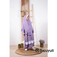 Gamis Anak Warna Navy MTS Umur 10 Tahun