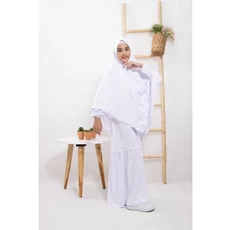 Gamis Polos Anak Putih SD Ecer