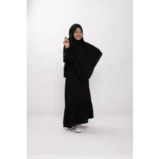 Jual Baju Muslim Anak Perempuan Lucu Hitam Niqab Dropship