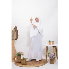 Gamis Anak Putih Lebaran Umur 11 Tahun