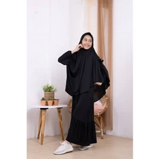 Gamis Anak Bahan Moscrepe Warna Putih Anak Tanggung