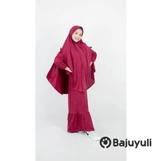 Gamis Jeans Anak Perempuan Warna Putih Umur 9 Tahun