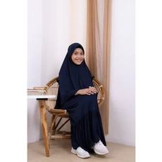 Gamis Putih Anak Perempuan Syari Anak Tanggung