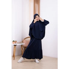 Gamis Anak Warna Navy SD Dropship