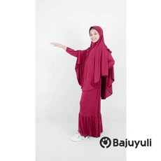 Gamis Hitam Anak TPQ Umur 6 Tahun
