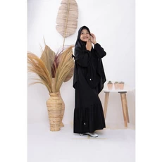 Gamis Anak Warna Navy Warna Hitam Dropship