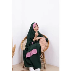 Gamis Jeans Anak Perempuan Polos Dropship