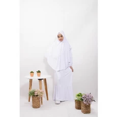 Gamis Anak Warna Navy Putih SD Anak Tanggung