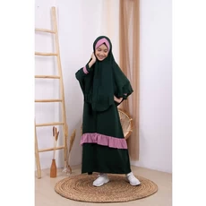 Gamis Jeans Anak Perempuan Seragam Dropship