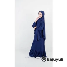 Gamis Anak Bahan Wolfis Syari Umur 6 Tahun