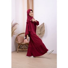 Gamis Hitam Anak Seragam Anak Tanggung