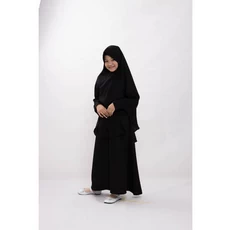 Gamis Anak Warna Navy Hitam Lebaran Terbaru 2023