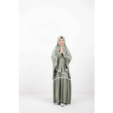 Gamis Anak Bahan Wolfis Cadar Umur 13 Tahun