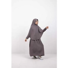 Gamis Anak Warna Hitam Santri Ecer