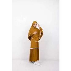 Gamis Anak Kombinasi Kotak TPA Dropship