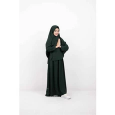 Baju Gamis Hitam Anak Syari Umur 6 Tahun