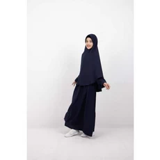 Gamis Anak Warna Navy SMP Umur 11 Tahun