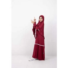 Gamis Anak Putih TPA Umur 13 Tahun