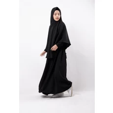 Gamis Toyobo Anak Hitam Polos Grosir