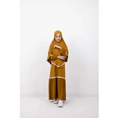 Gamis Hitam Anak Perempuan Lebaran Umur 12 Tahun