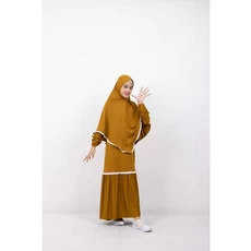 Gamis Hitam Anak Seragam Umur 9 Tahun