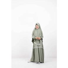 Gamis Putih Anak TPA Dropship
