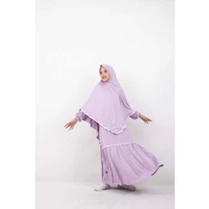 Gamis Anak Bahan Moscrepe Santri Umur 12 Tahun