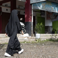 Gamis Anak Hijau Botol Hitam TPQ Ecer