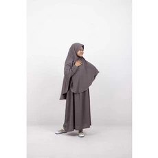 Gamis Anak Bahan Moscrepe Niqab Dropship