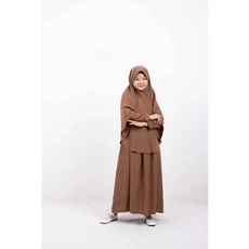 Gamis Anak Bahan Moscrepe SD Usia Tanggung