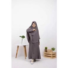 Gamis Anak Bahan Moscrepe Santri Umur 8 Tahun