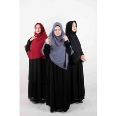 Kerudung Bunda Syari Polos Wanita