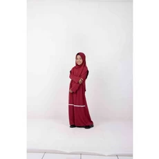 Gamis Anak Bahan Moscrepe SD IT Umur 10 Tahun