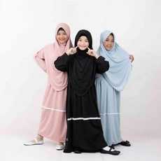 Jual Baju Muslim Anak Perempuan Lucu Santri Ecer