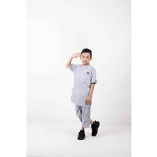 Baju Koko Kurta Anak Hitam Putih Muhammadiyah Promo
