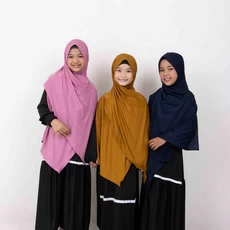 Pashmina Anak Syari Polos Ecer