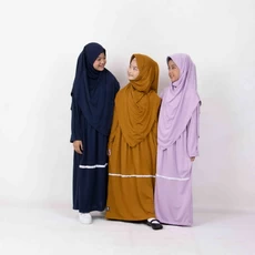 Baju Gamis Hitam Anak Niqab Terbaru